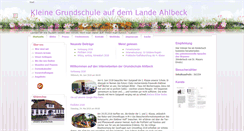 Desktop Screenshot of gs-ahlbeck.de
